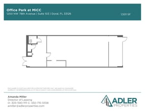 7925 NW 12th St, Doral, FL for lease Floor Plan- Image 1 of 1