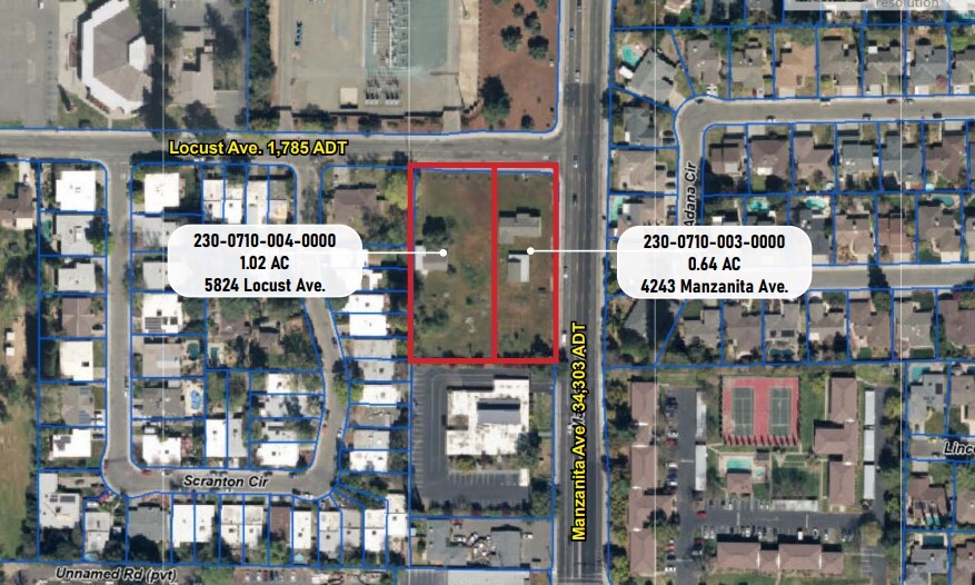 4243 Manzanita Ave, Carmichael, CA for sale - Site Plan - Image 3 of 3