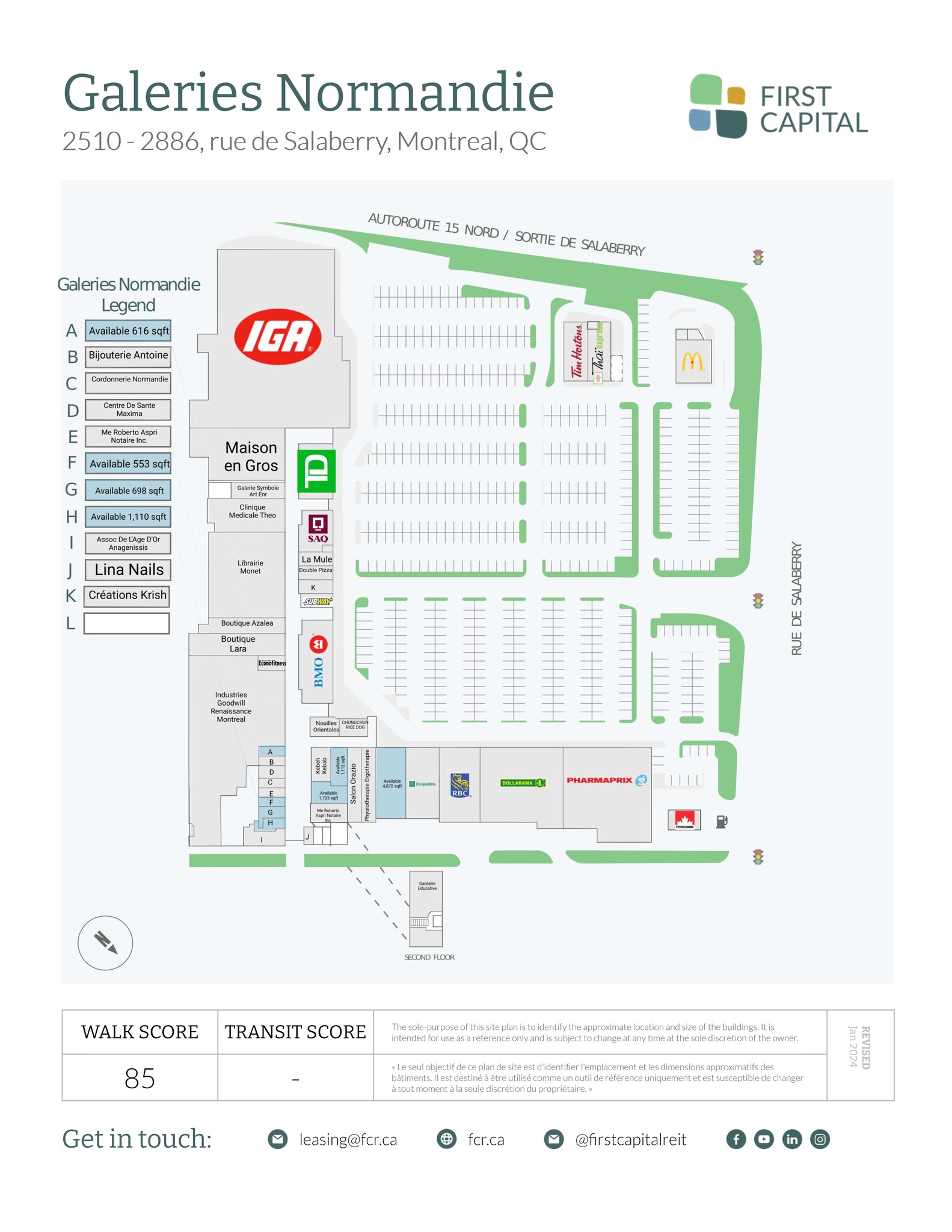 1857 Boul René-Laennec, Laval, QC for lease Site Plan- Image 1 of 2