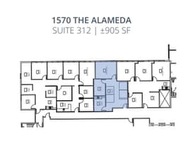 1520 The Alameda, San Jose, CA for lease Floor Plan- Image 1 of 1