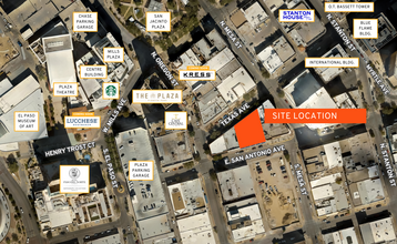 112 Texas Ave, El Paso, TX - aerial  map view