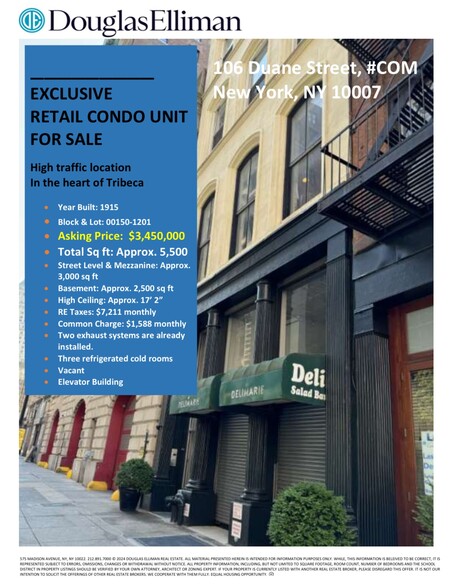 106 Duane St, New York, NY for sale - Building Photo - Image 2 of 3