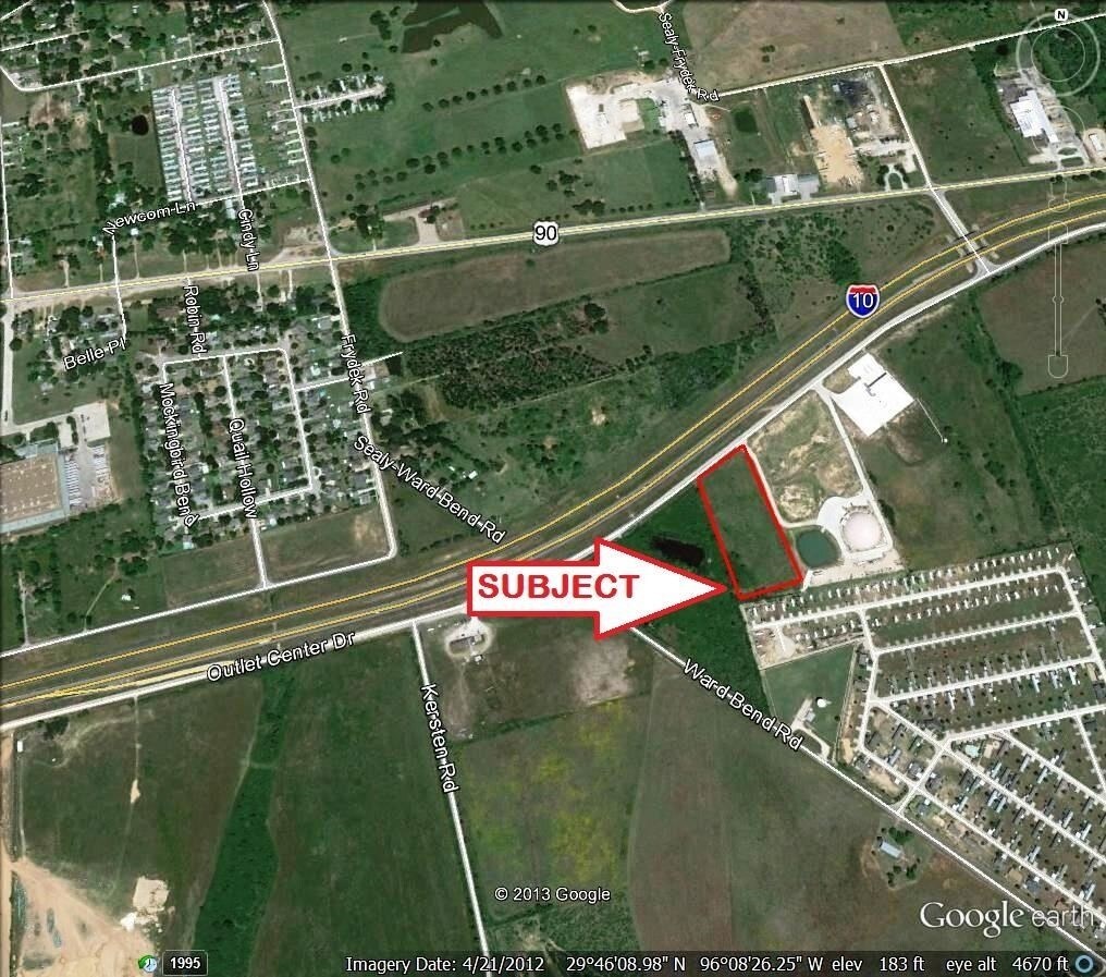 Outlet Center Dr, Sealy, TX 77474 I10 Commercial 5 Acres w/325 ft