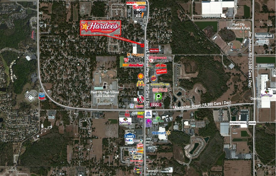 1713 James L Redman Pky, Plant City, FL for lease - Aerial - Image 2 of 11