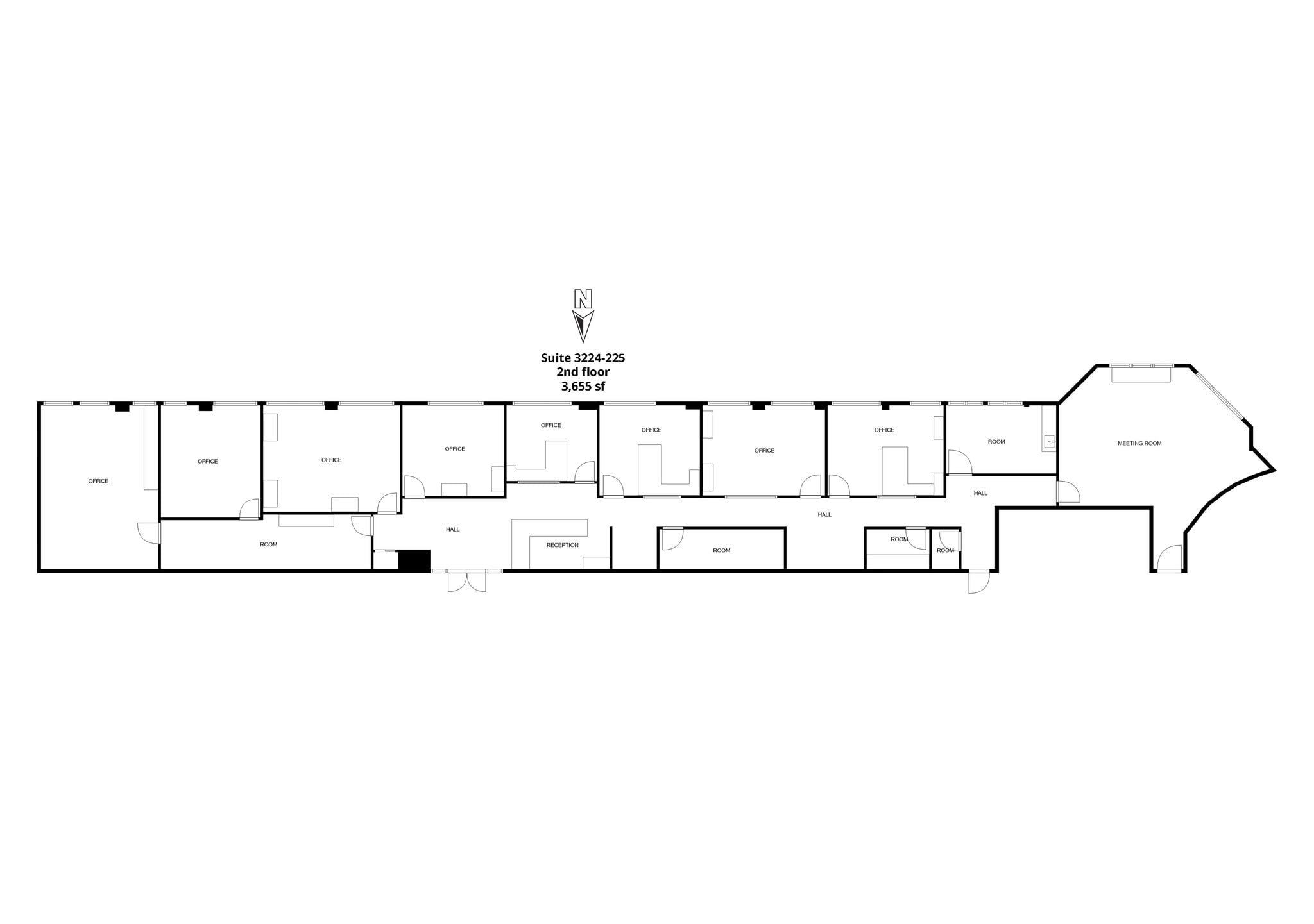 3100-3272 S Broadway, Edmond, OK for lease Typical Floor Plan- Image 1 of 2