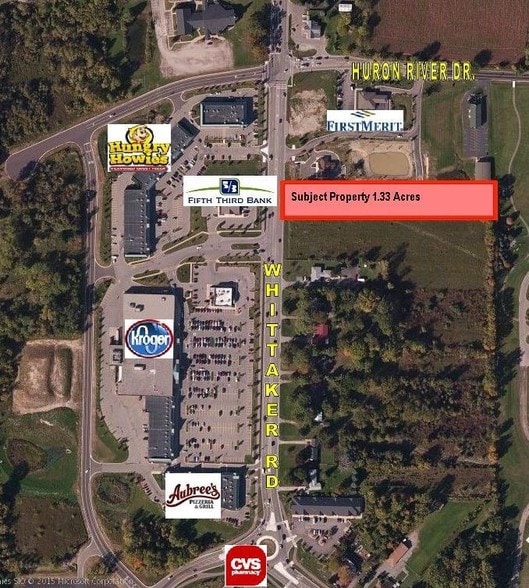 1881 Whittaker Rd, Ypsilanti, MI for sale - Aerial - Image 2 of 4