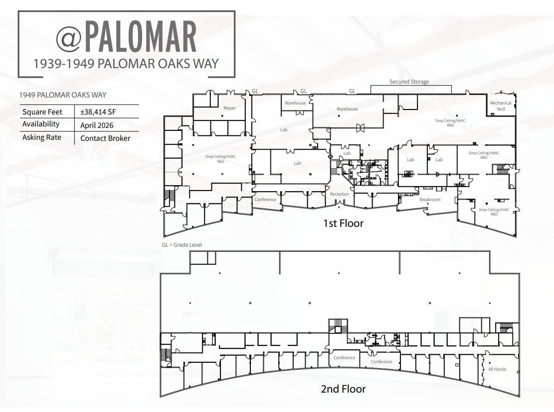 1939 Palomar Oaks Way, Carlsbad, CA for lease Floor Plan- Image 1 of 1