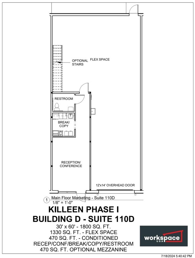 704 Progress Dr, Killeen, TX 76543 - Unit 110D - - Floor Plan - Image 1 of 2