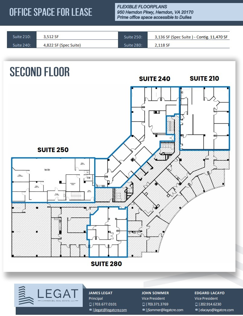 950 Herndon Pkwy, Herndon, VA for lease Floor Plan- Image 1 of 1