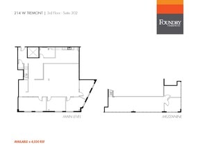 214 W Tremont Ave, Charlotte, NC for lease Floor Plan- Image 1 of 6
