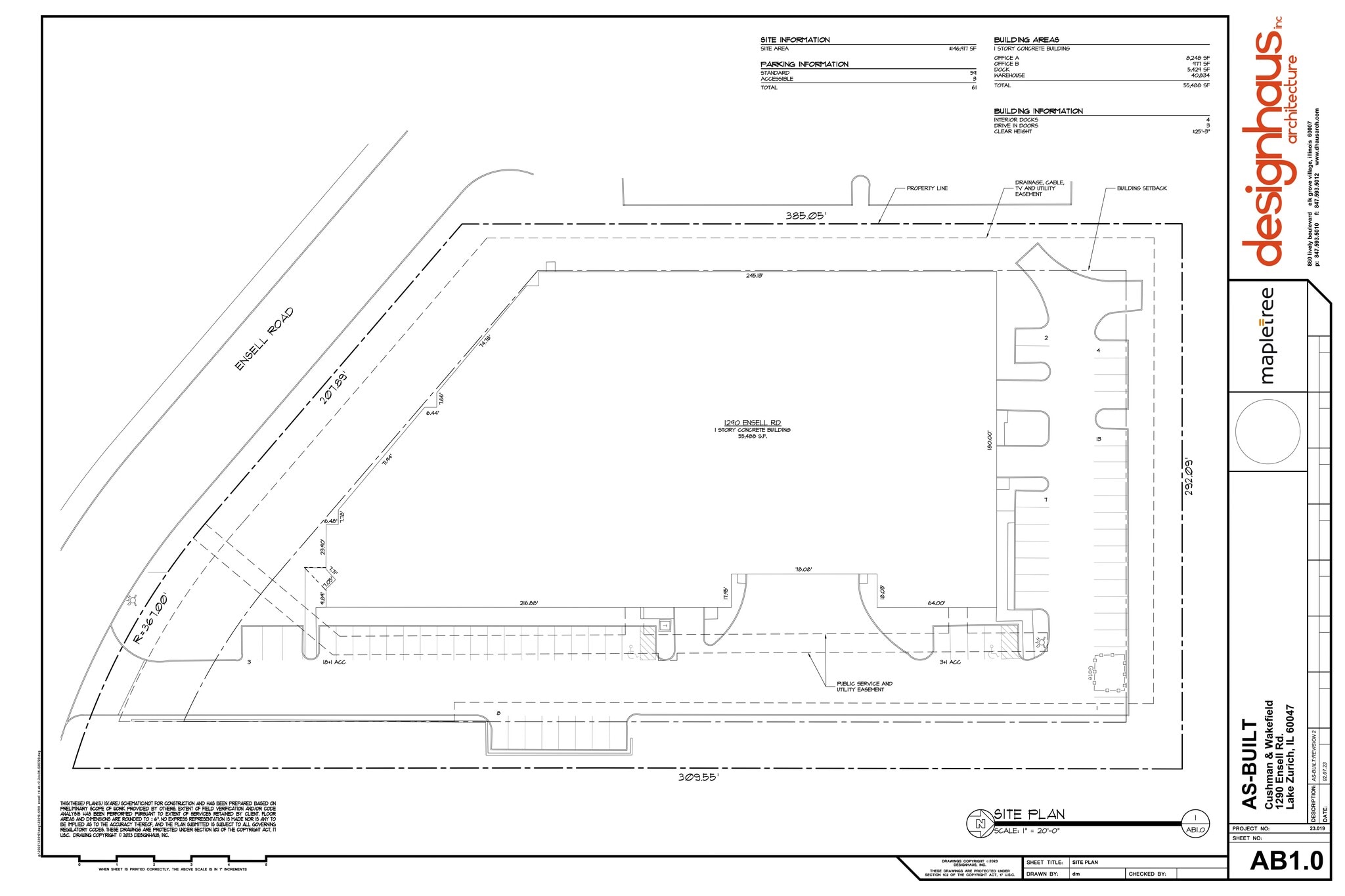 1290-1298 Ensell Rd, Lake Zurich, IL for lease Site Plan- Image 1 of 3