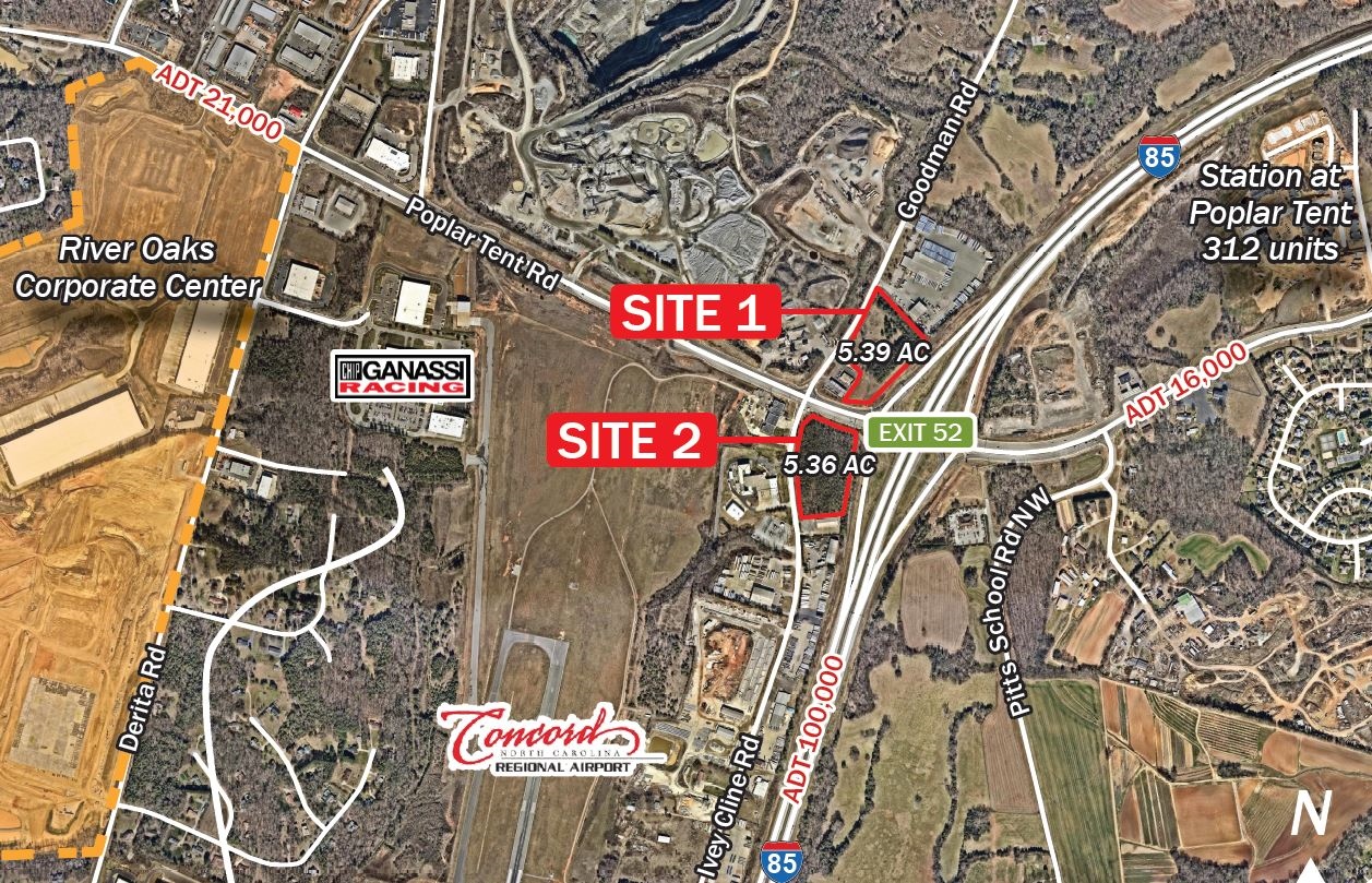 Poplar Tent Rd. And Goodman Rd, Concord, NC for sale Primary Photo- Image 1 of 2