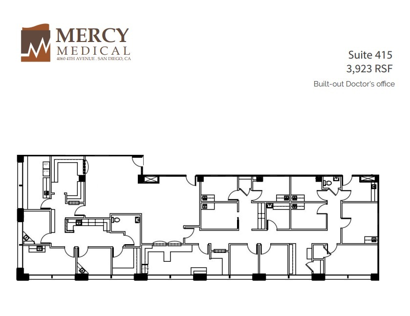 4060 4th Ave, San Diego, CA for lease Floor Plan- Image 1 of 2