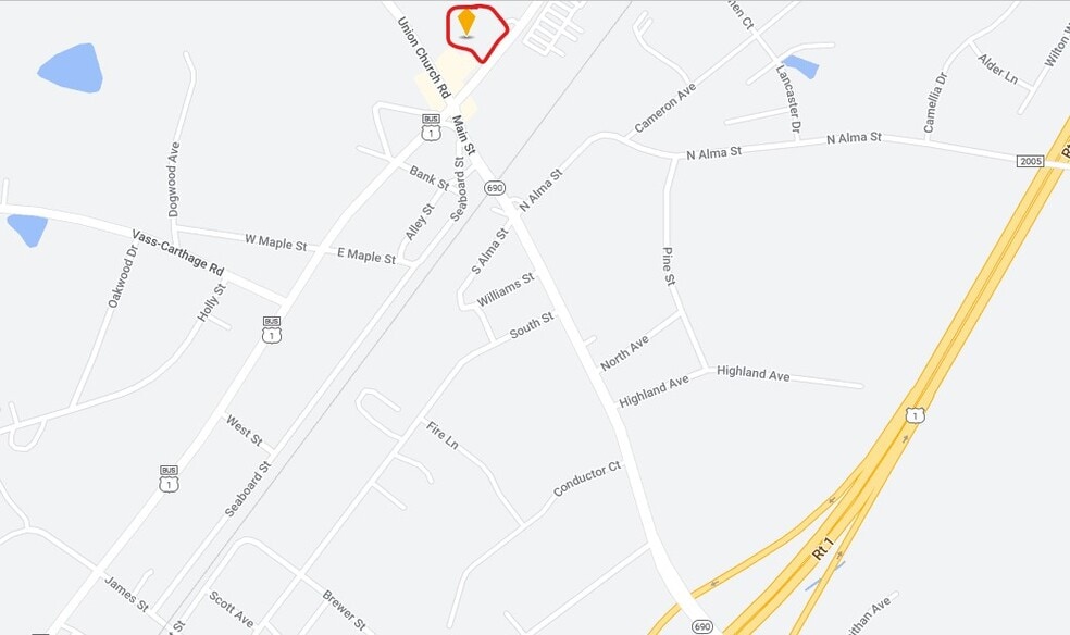 Highway 1 N, Vass, NC for sale - Plat Map - Image 3 of 6