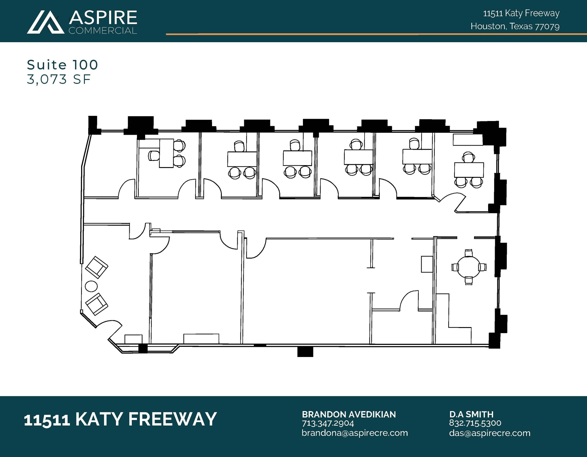 11511 Katy Fwy, Houston, TX for lease Floor Plan- Image 1 of 1