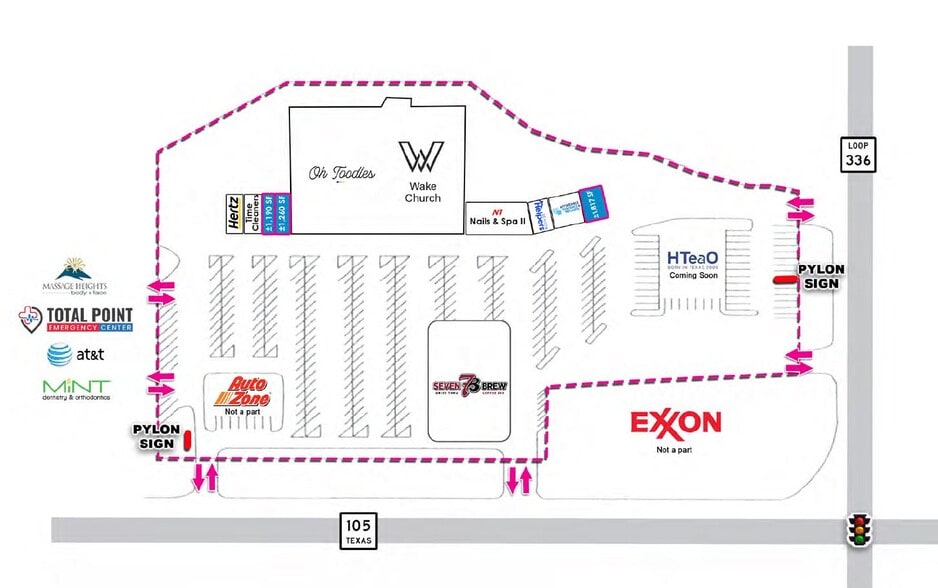 3830-3836 W Davis St, Conroe, TX for lease - Building Photo - Image 2 of 5