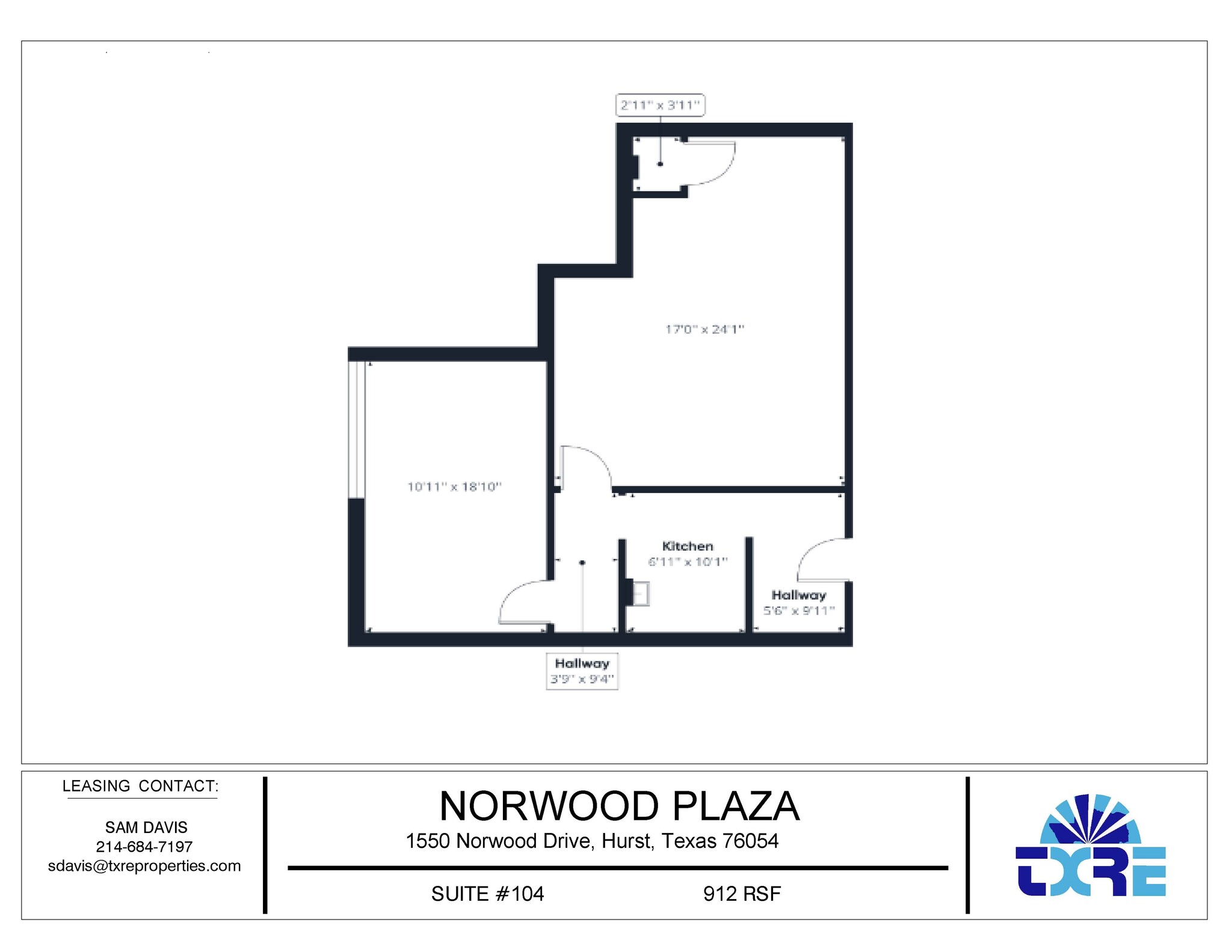 1550 Norwood Dr, Hurst, TX for lease Floor Plan- Image 1 of 1