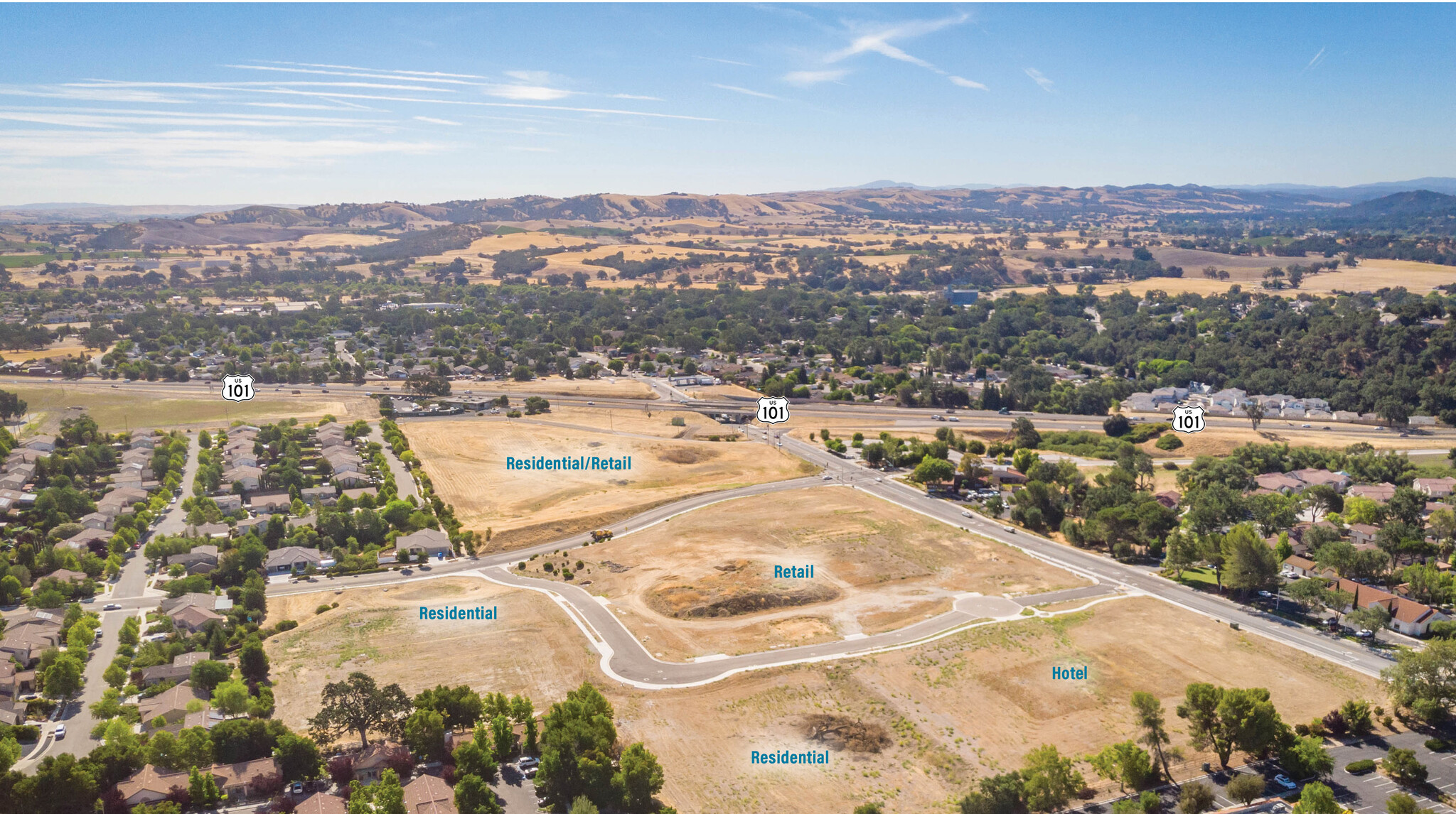 Las Tablas Rd, Templeton, CA for sale Aerial- Image 1 of 1