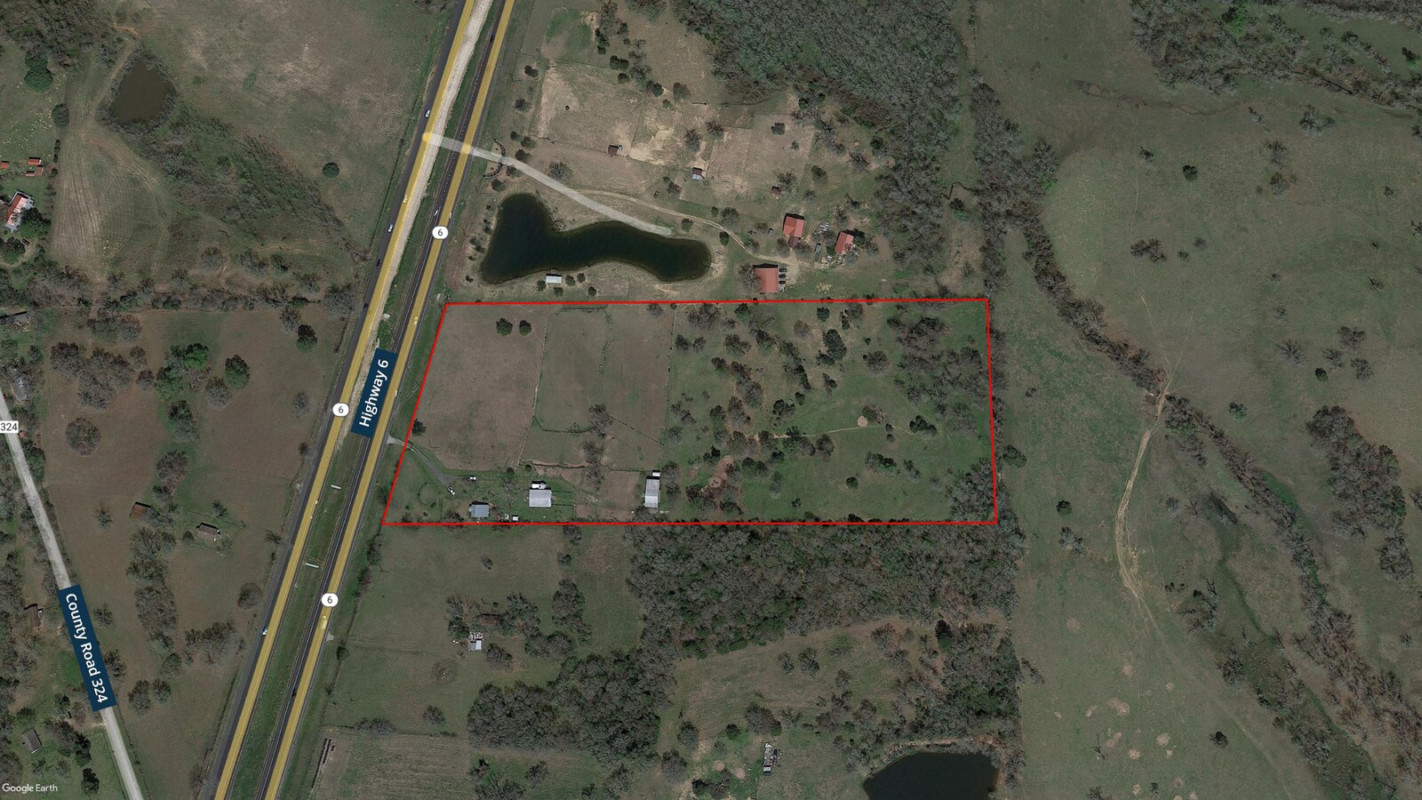 18727 Highway 6, Navasota, TX 77868 16.64 acres on Hwy 6 & CR 324