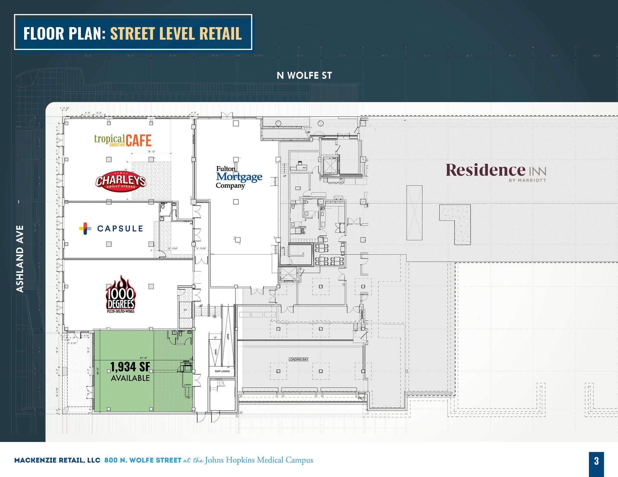 800 N Wolfe St, Baltimore, MD for lease Floor Plan- Image 1 of 2
