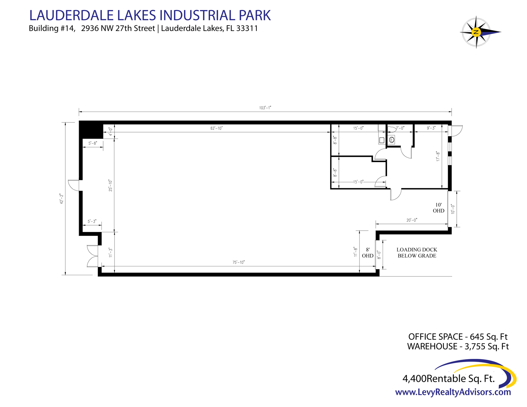 2696 NW 31st Ave, Lauderdale Lakes, FL for lease Floor Plan- Image 1 of 1