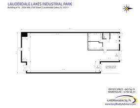 2696 NW 31st Ave, Lauderdale Lakes, FL for lease Floor Plan- Image 1 of 1