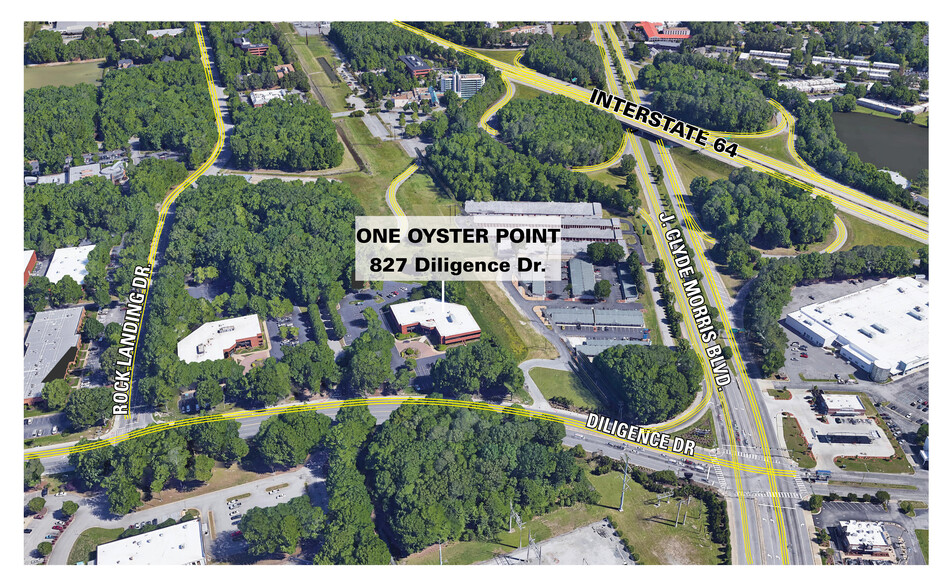 827 Diligence Dr, Newport News, VA for lease - Aerial - Image 3 of 3