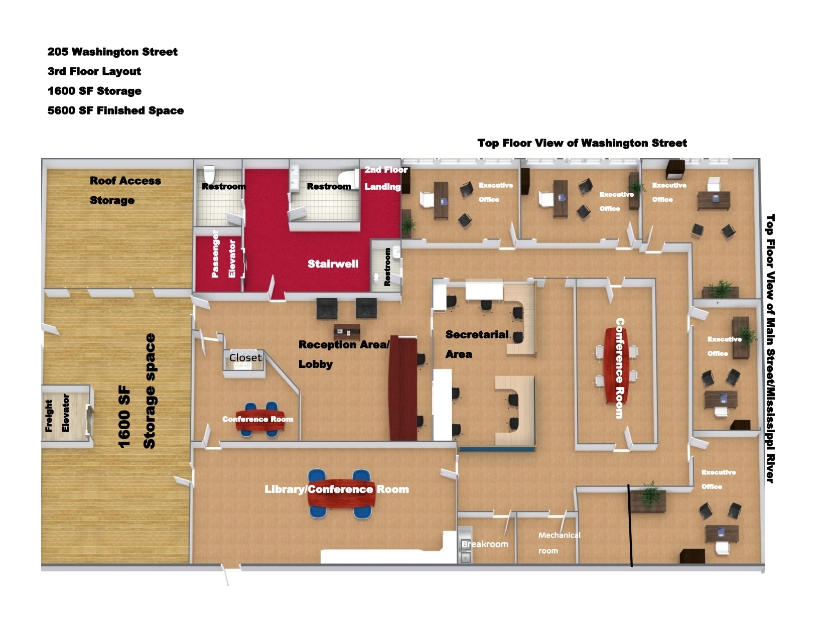 205 Washington St, Burlington, IA for lease Floor Plan- Image 1 of 23