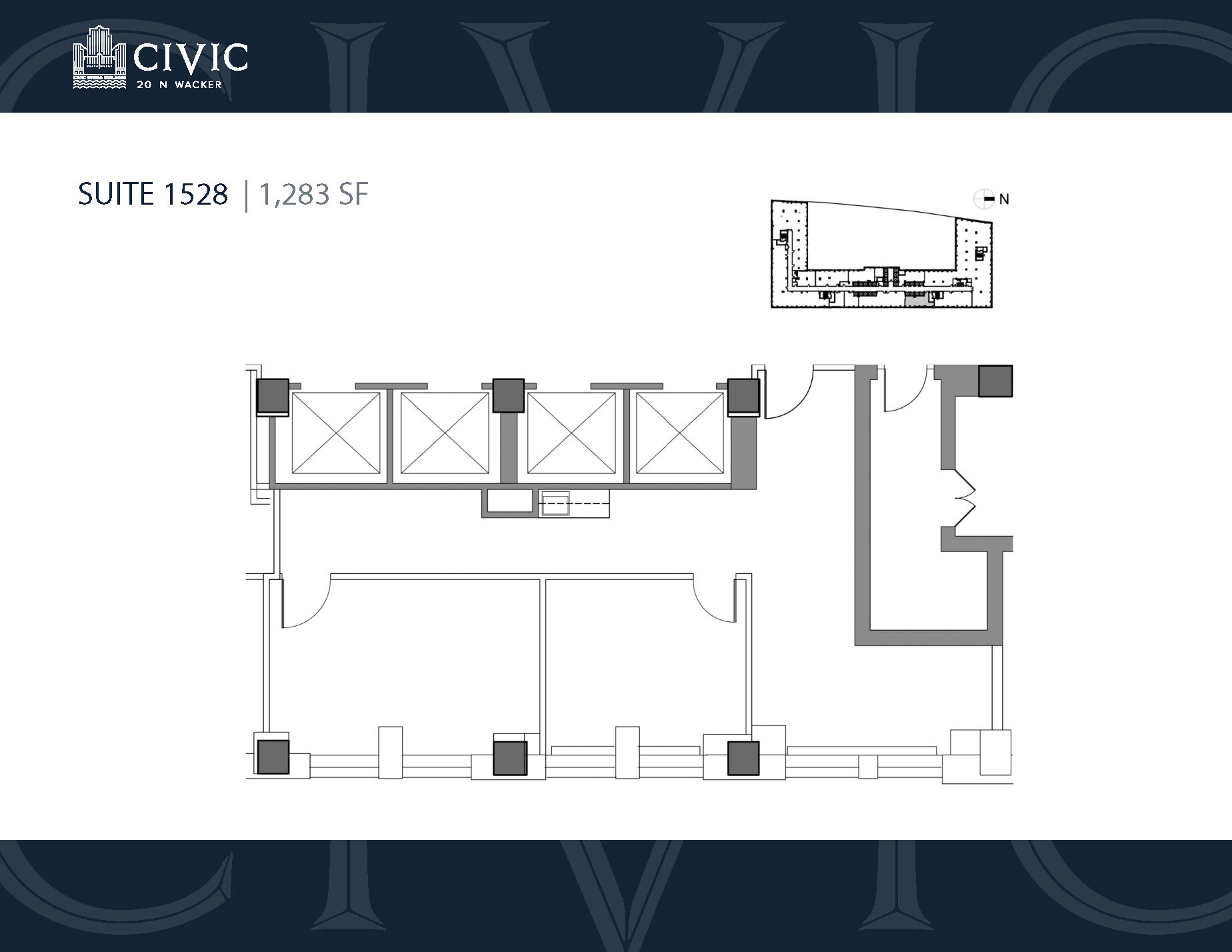 20 N Wacker Dr, Chicago, IL for lease Floor Plan- Image 1 of 1