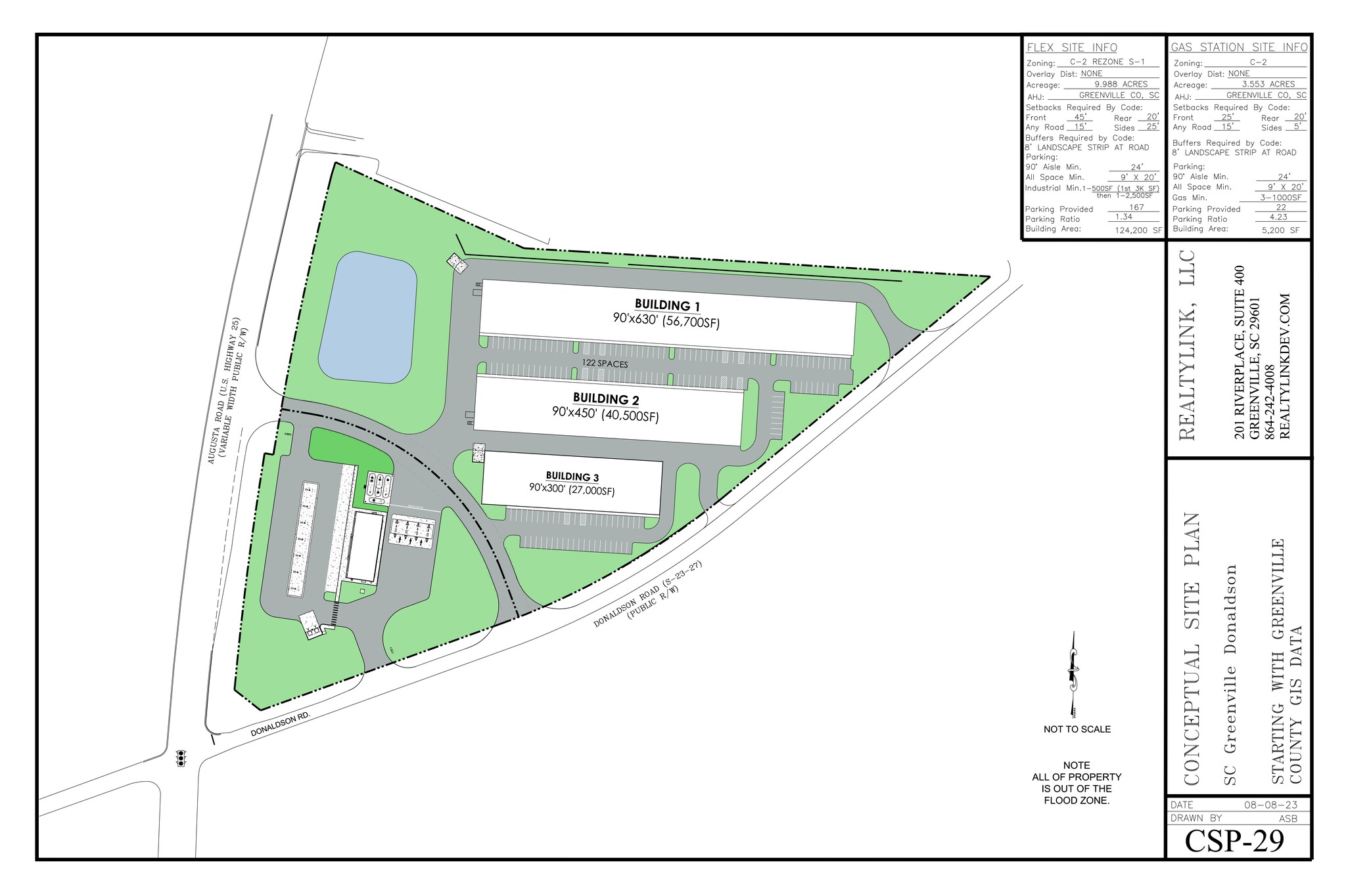 Augusta Rd & Donaldson Rd, Greenville, SC for lease Site Plan- Image 1 of 1