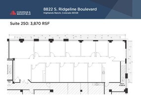 8822 S Ridgeline Blvd, Highlands Ranch, CO for lease Floor Plan- Image 1 of 1