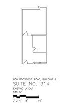 800 Roosevelt Rd, Glen Ellyn, IL for lease Floor Plan- Image 2 of 2