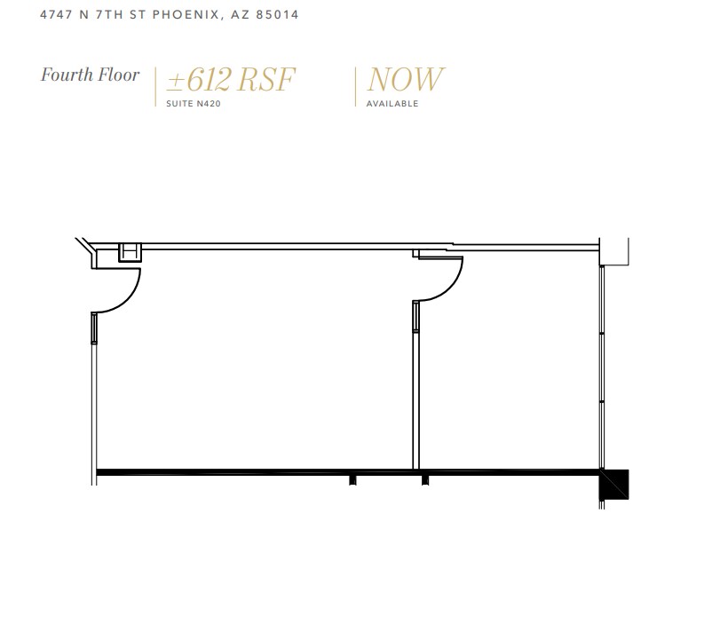 4745 N 7th St, Phoenix, AZ for lease Floor Plan- Image 1 of 1