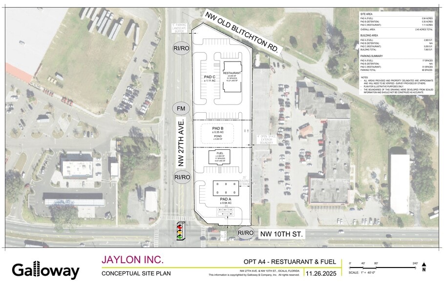 NEC NW 27th Avenue & NW 10th Street, Ocala, FL for lease - Site Plan - Image 1 of 1