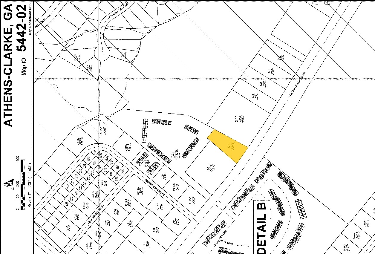 1235 Cedar Shoals Rd, Athens, GA for sale Plat Map- Image 1 of 1
