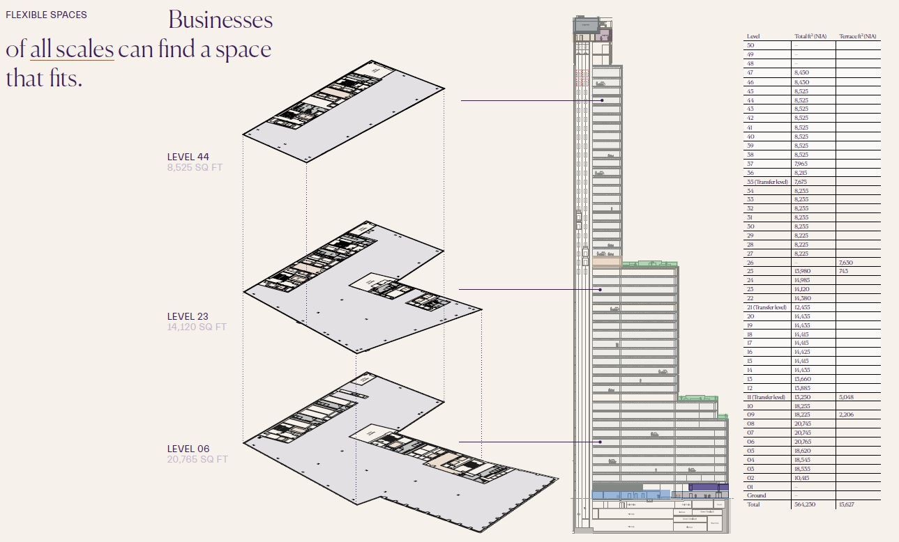 8 Bishopsgate, London for lease Floor Plan- Image 1 of 1