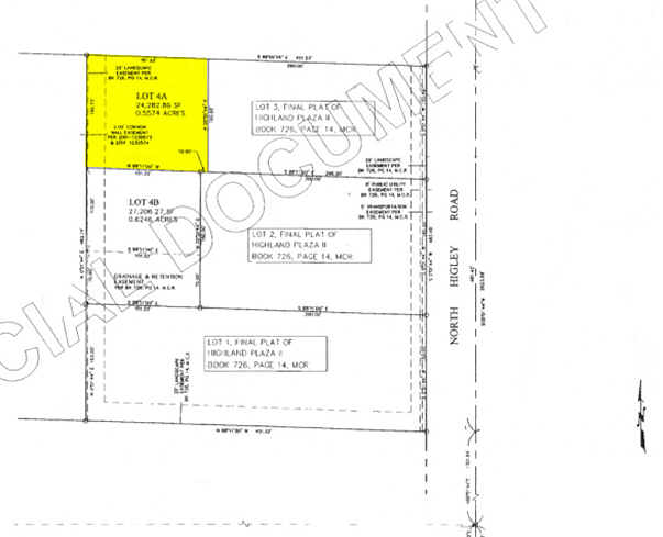 1452 N Higley Rd, Gilbert, AZ for sale - Plat Map - Image 3 of 13