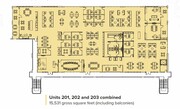 View the Floor Plan for Suite 201. 202, 203