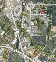 6344 Theall rd, Houston, TX - AERIAL  map view