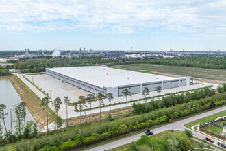 I-10 East & Sjolander Rd, Baytown, TX - aerial  map view