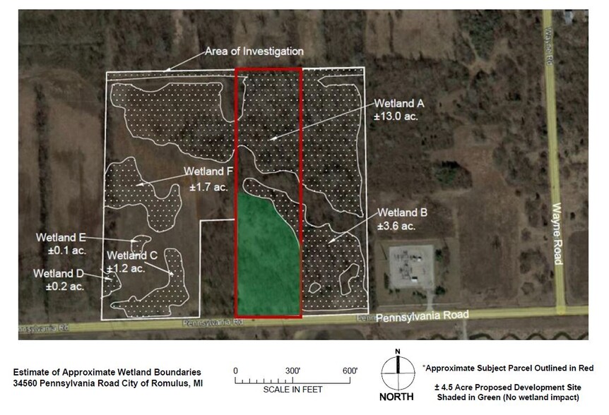 Pennsylvania Rd, Romulus, MI for sale - Plat Map - Image 2 of 2