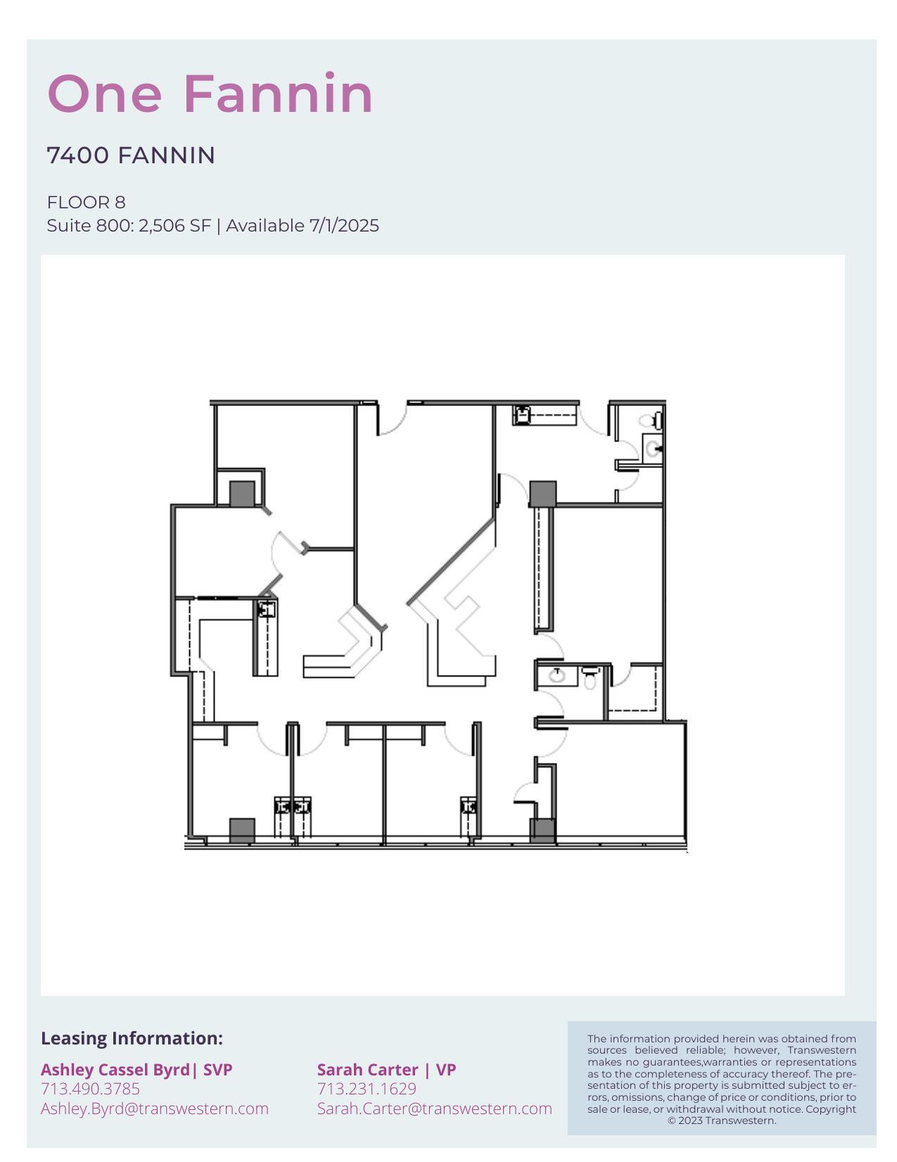 7400 Fannin St, Houston, TX for lease Floor Plan- Image 1 of 1