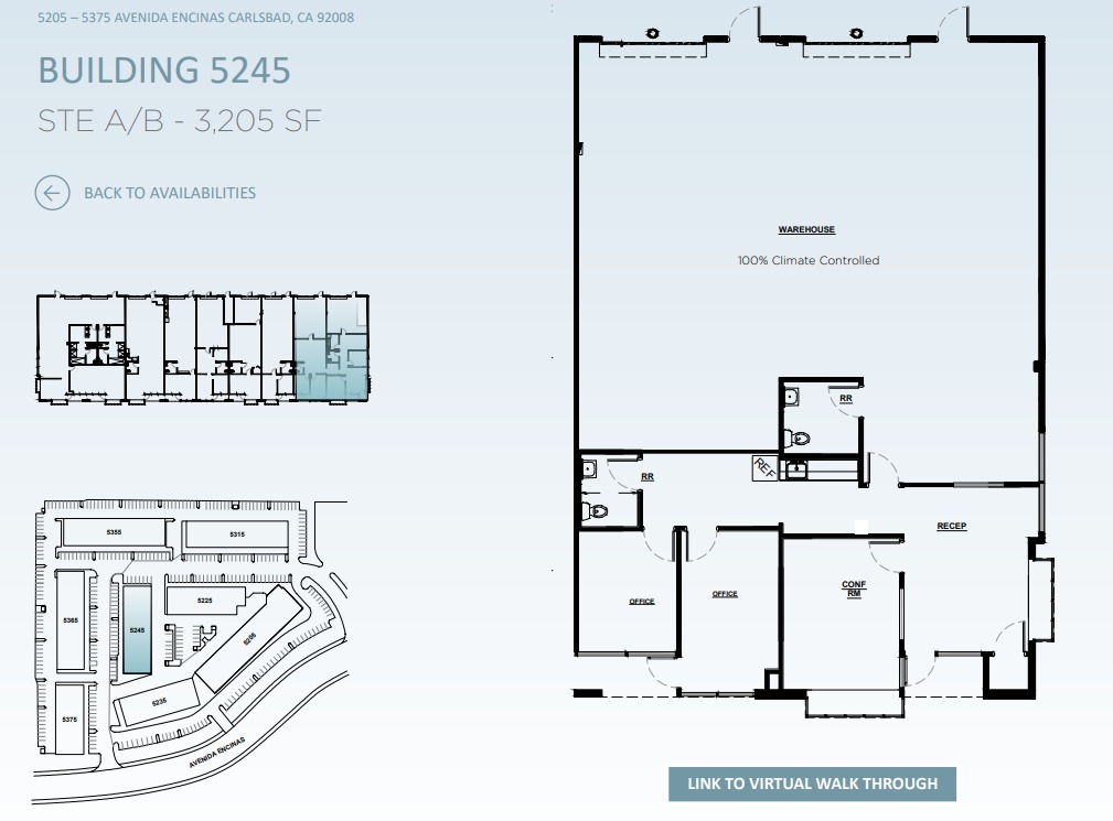 5205 Avenida Encinas, Carlsbad, CA for lease Floor Plan- Image 1 of 1