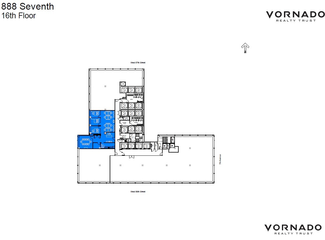 888 7th Ave, New York, NY for lease Floor Plan- Image 1 of 1