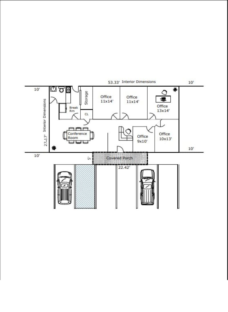 5324 Cypress St, West Monroe, LA for lease Floor Plan- Image 1 of 1