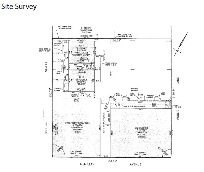 214 Osborne St, Winnipeg, MB for lease - Site Plan - Image 1 of 2