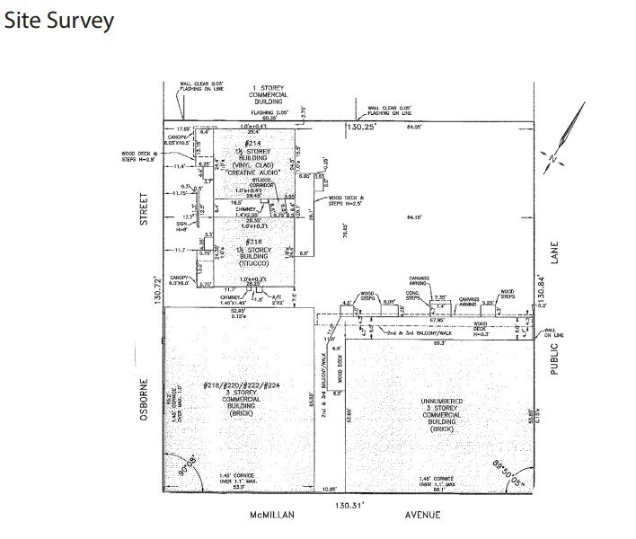 214 Osborne St, Winnipeg, MB for lease Site Plan- Image 1 of 3