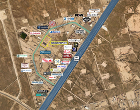 12825 W County Road 91, Midland, TX - aerial  map view