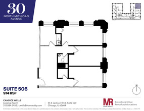 30 N Michigan Ave, Chicago, IL for lease Floor Plan- Image 1 of 8