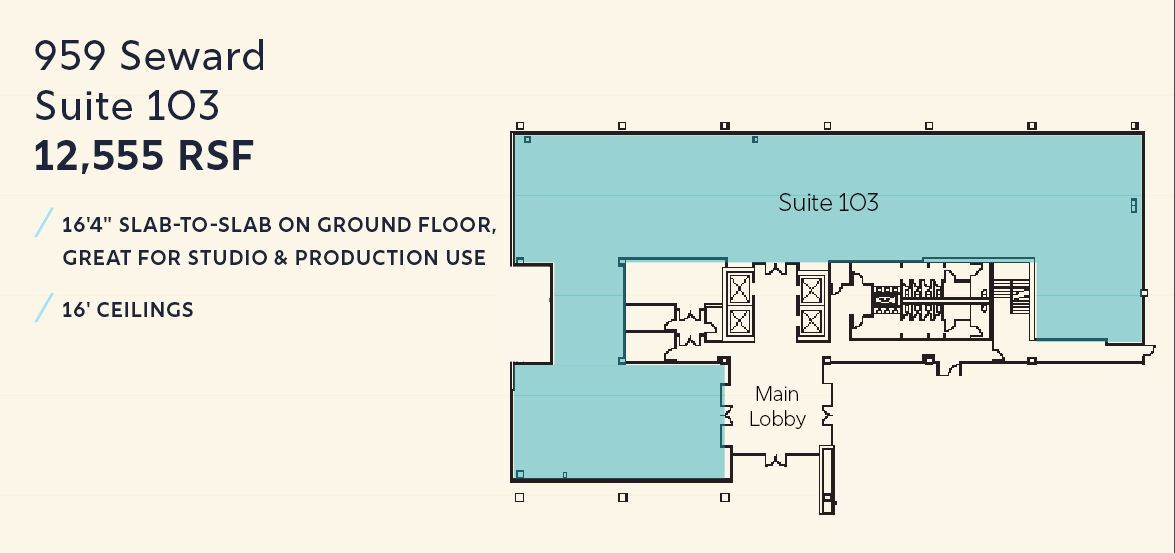 959 Seward St, Los Angeles, CA for lease Floor Plan- Image 1 of 5